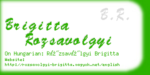 brigitta rozsavolgyi business card